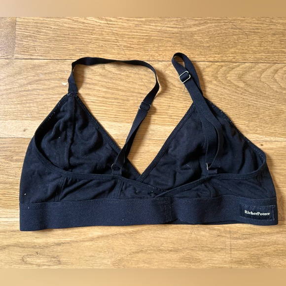 Women's Cotton Modal Classic Bralette in black - Picture 3 of 4